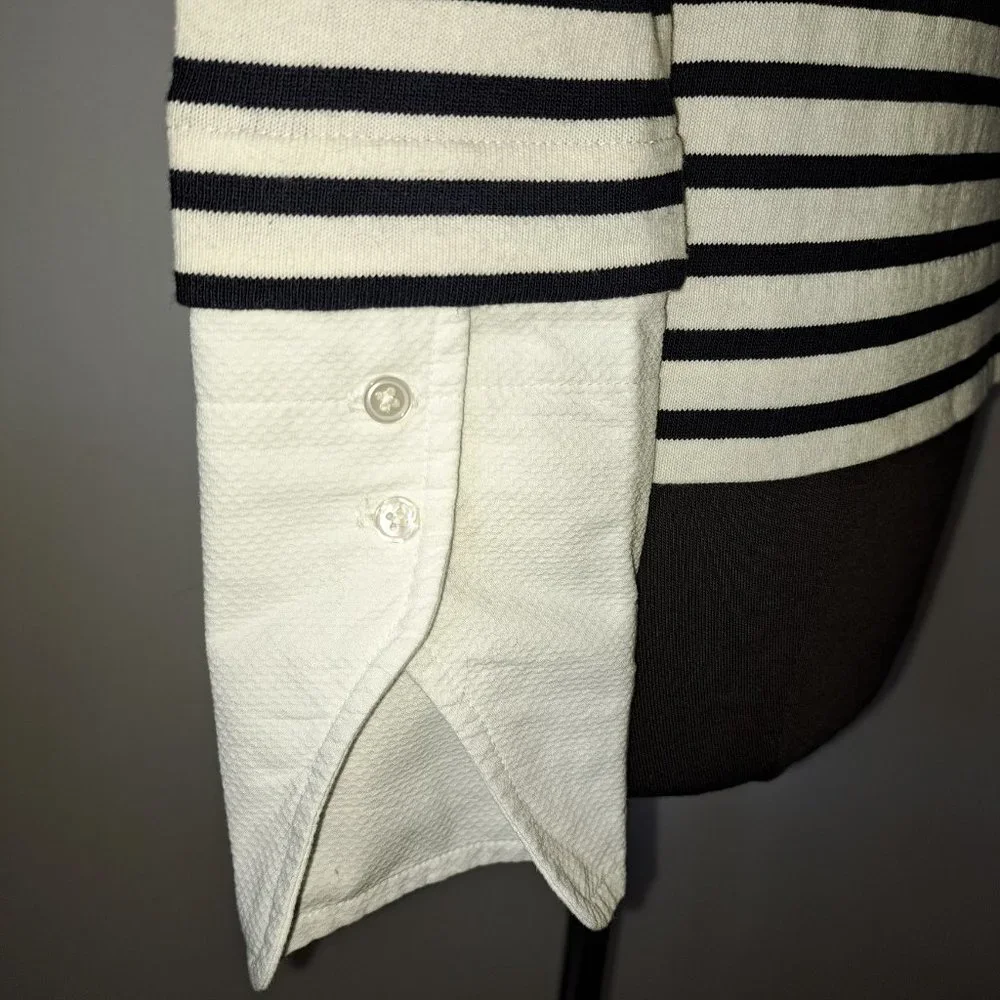 J.Crew Women Sweater Navy and White Stripes Long Sleeve Size XS NWT